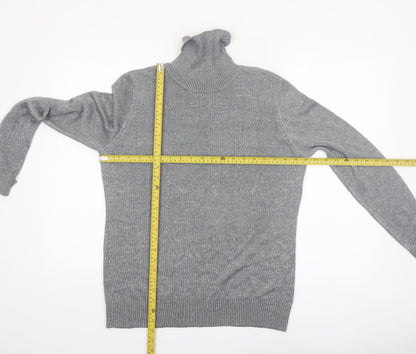 Josepha A. Womens Grey Roll Neck Knit Jumper Size L
