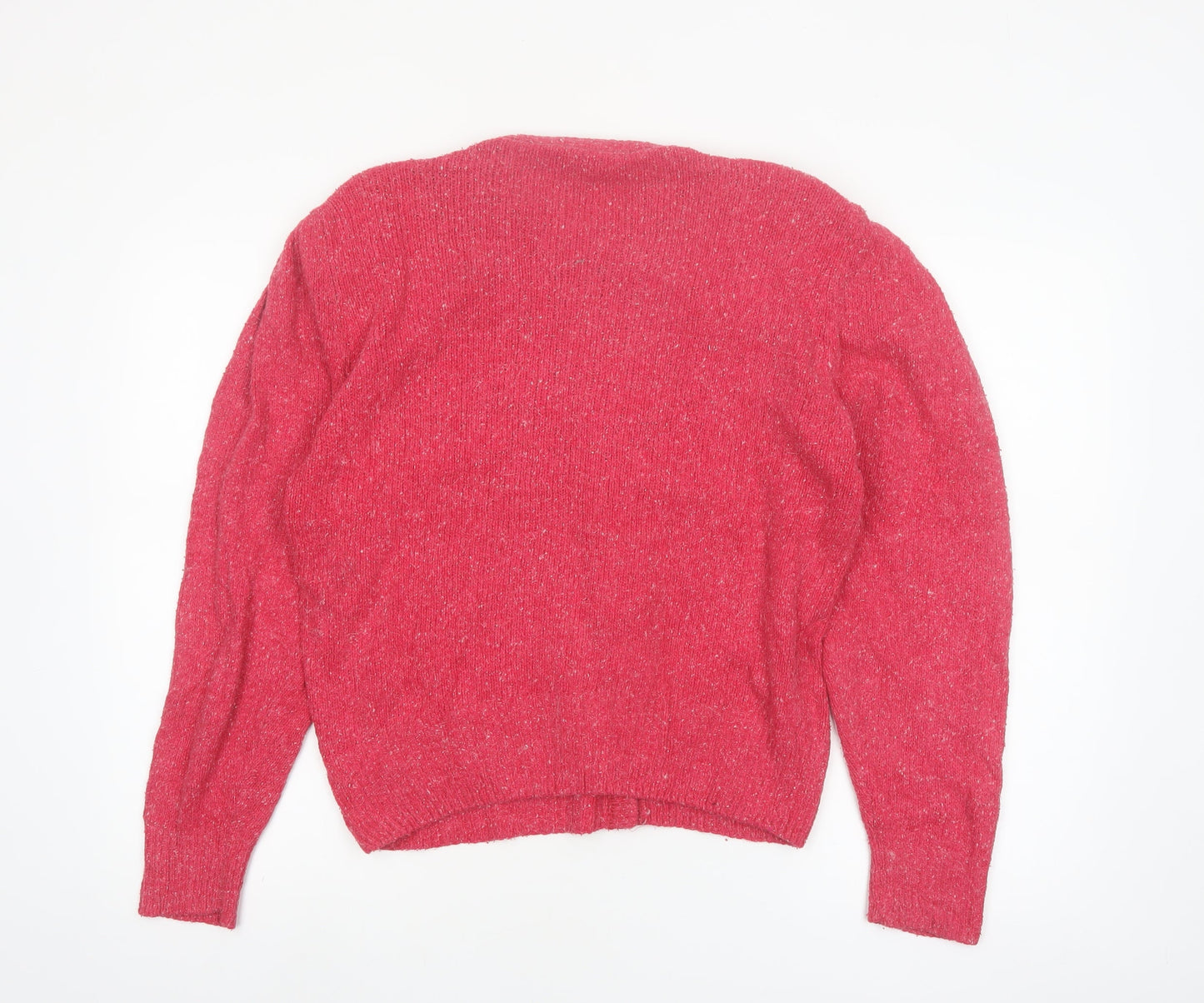 Raoul Women’s Pink Silk Angora Beaded Cardigan Size M