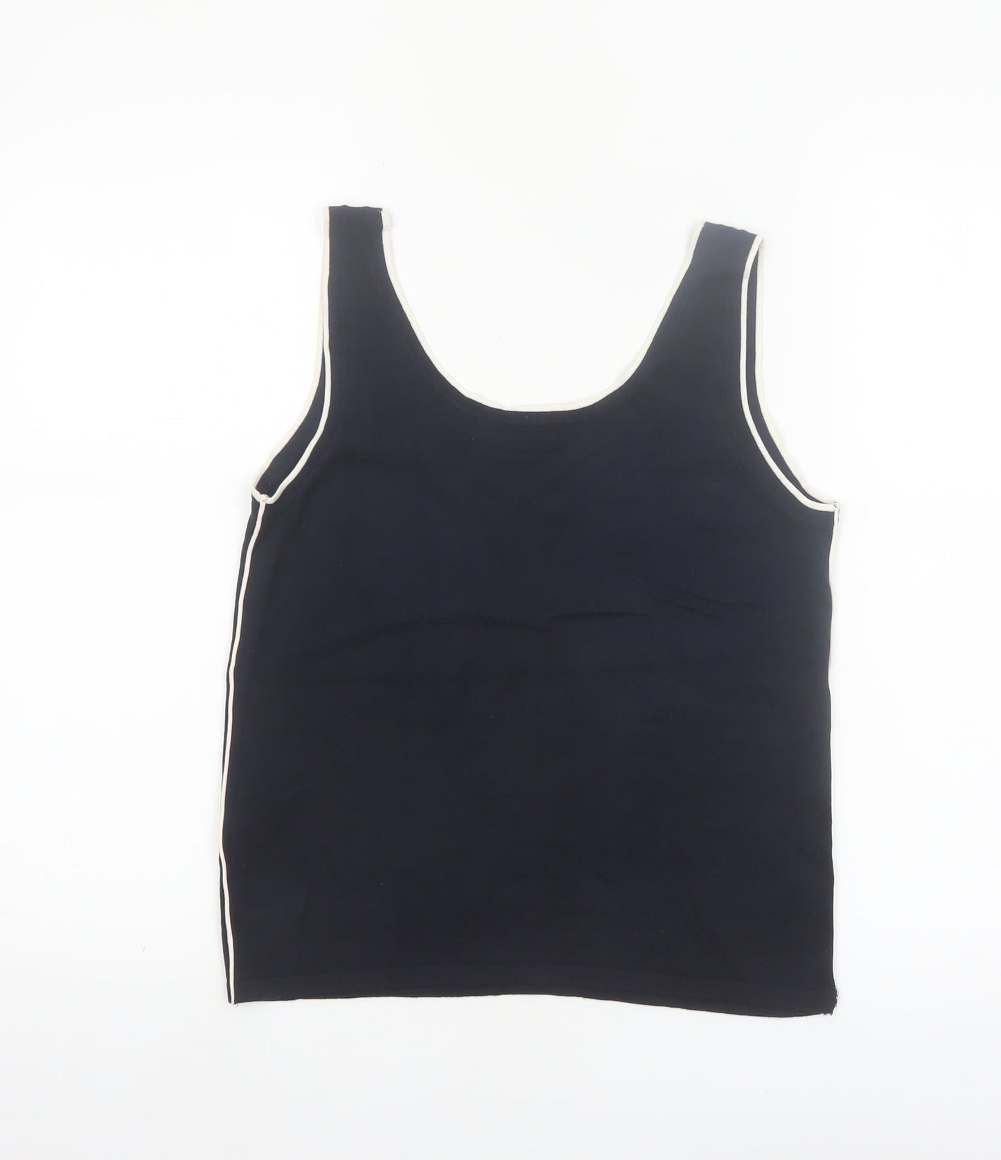Marks and Spencer Womens Blue Scoop Neck Viscose Tank Top M