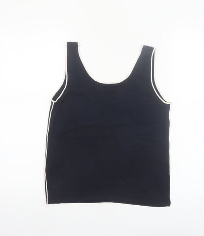 Marks and Spencer Womens Blue Scoop Neck Viscose Tank Top M