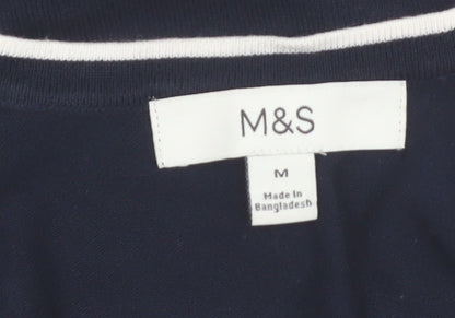 Marks and Spencer Womens Blue Scoop Neck Viscose Tank Top M