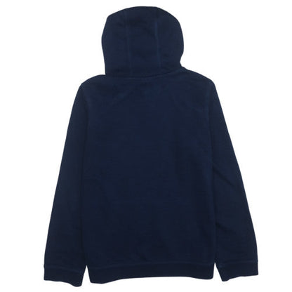 Nike Boys Blue Fleece Pullover Hoodie XL 158-170cm Logo Hooded Sweatshirt