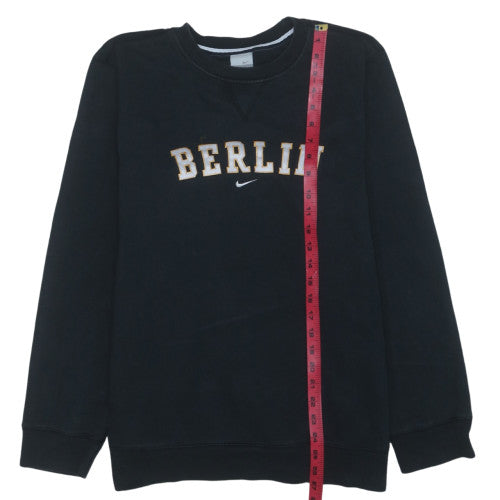 Nike Women Black Berlin Crew Neck Sweatshirt Size M