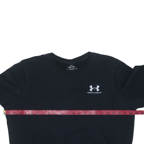 Under Armour Womens Black Small Crew Neck Pullover Sweatshirt