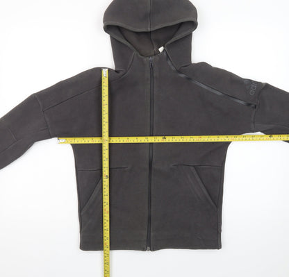 Adidas Boys Black Full Zip Fleece Hoodie 11-12 Years