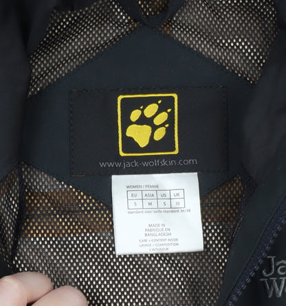 Jack Wolfskin Women’s Black Waterproof Hooded Rain Jacket Size 10