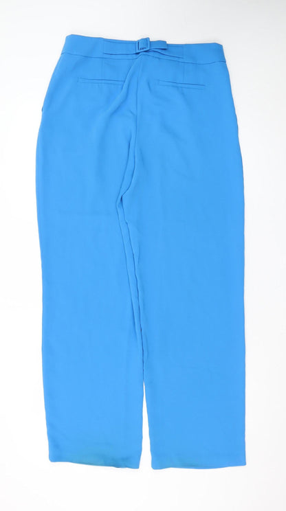 Farhi by Nicole Farhi Women's Blue Size 12 Straight Trousers