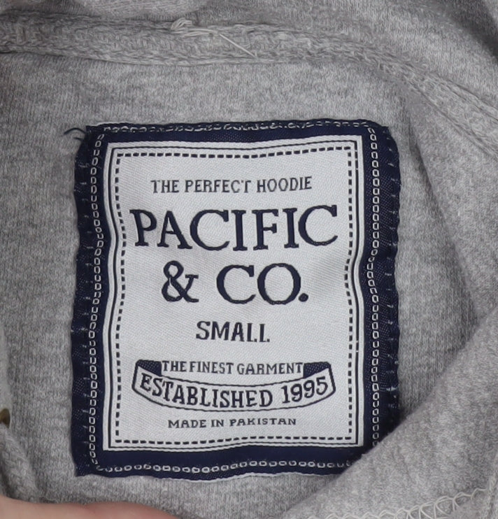 Pacific & Co Grey Hoodie Women Small Cocoa Beach Ron Jon Surf Shop Pullover