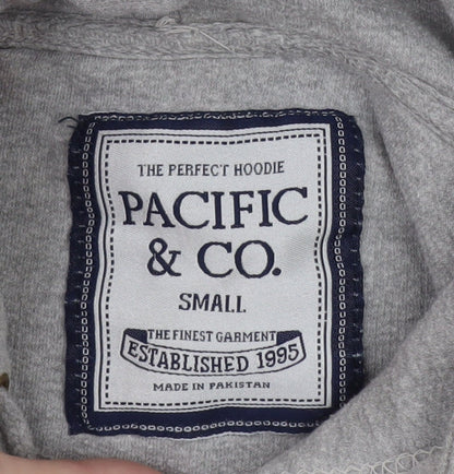 Pacific & Co Grey Hoodie Women Small Cocoa Beach Ron Jon Surf Shop Pullover