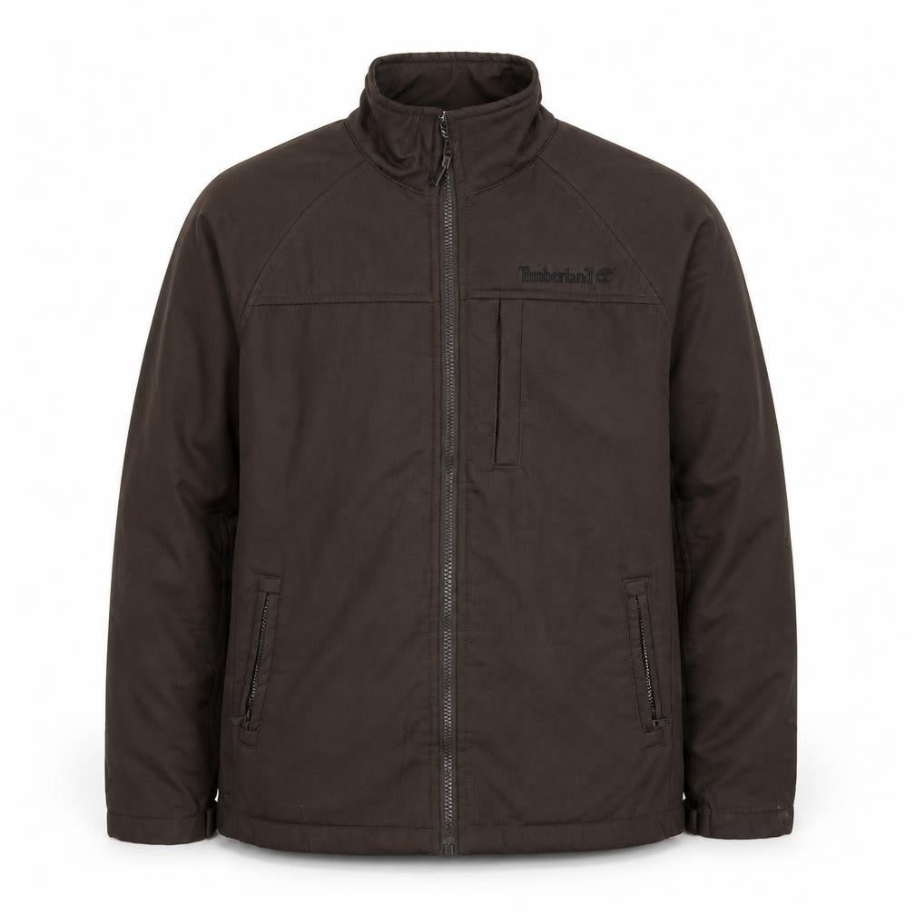 Timberland Men's Brown Polyester Full Zip Jacket L Outdoor Casual