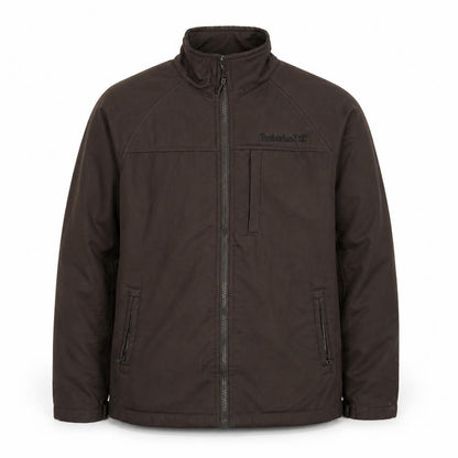 Timberland Men's Brown Polyester Full Zip Jacket L Outdoor Casual