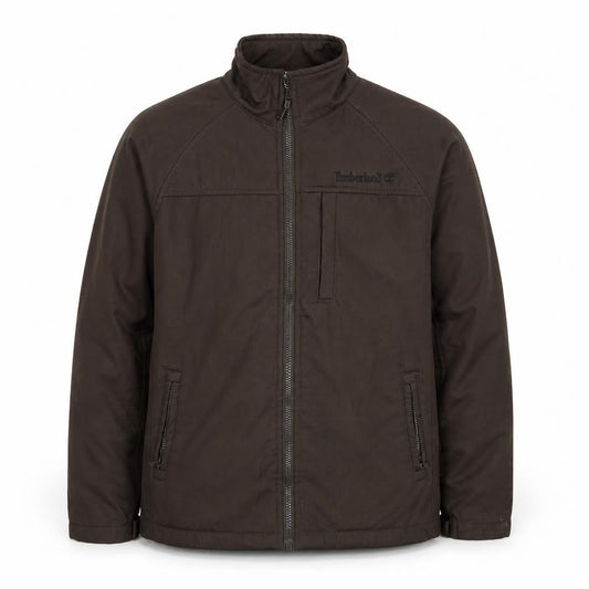 Timberland Men's Brown Polyester Full Zip Jacket L Outdoor Casual