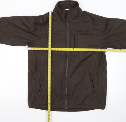 Timberland Men's Brown Polyester Full Zip Jacket L Outdoor Casual