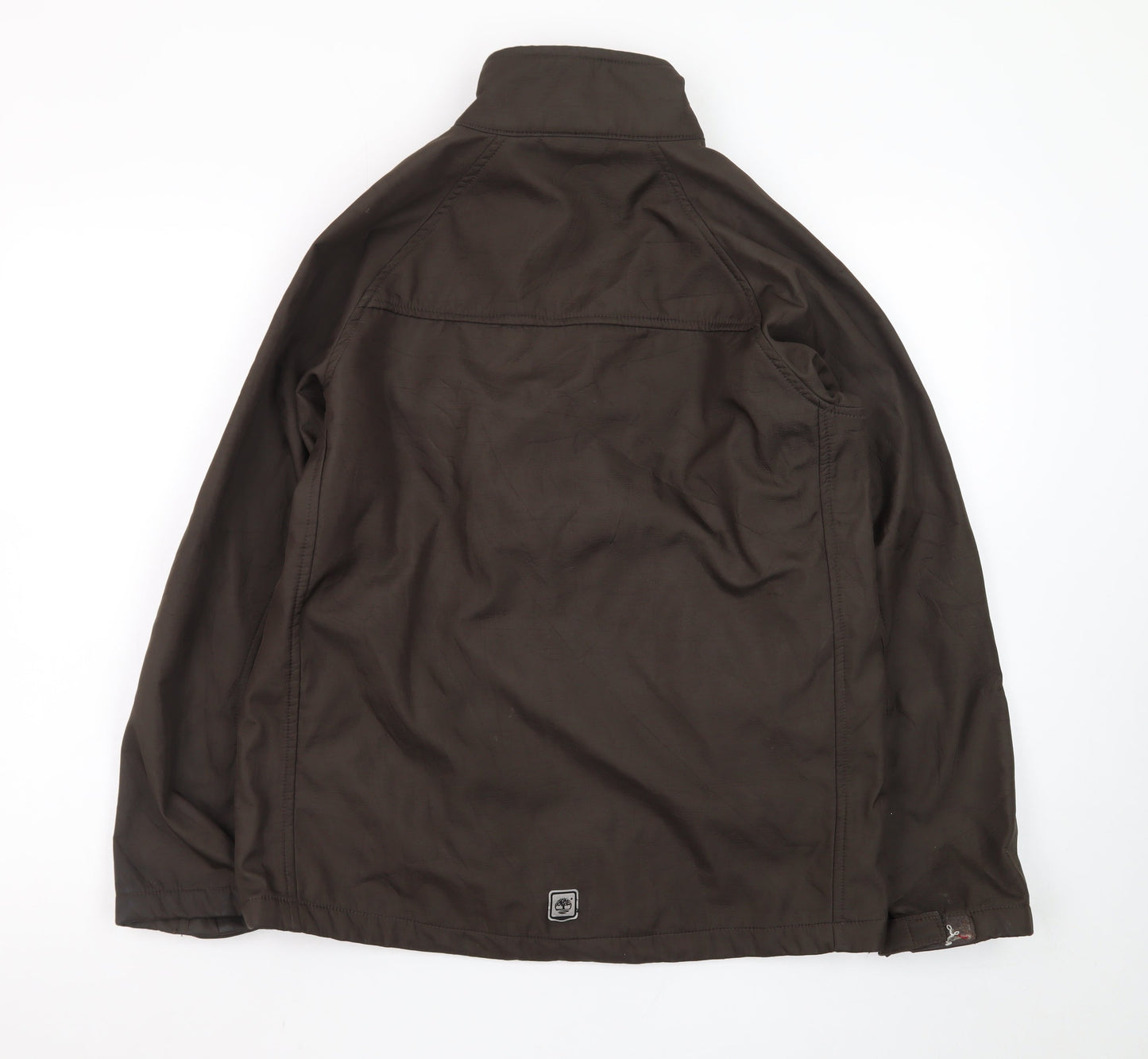 Timberland Men's Brown Polyester Full Zip Jacket L Outdoor Casual