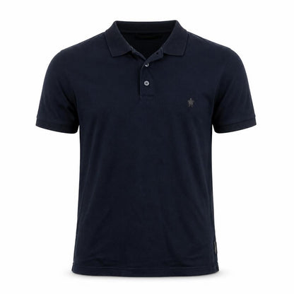 French Connection Men's Blue Cotton Polo Shirt Size L
