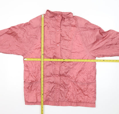 Tudor Court Women’s Pink Nylon Casual Lightweight Jacket L