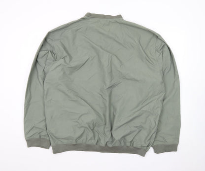 IZOD Men's Green V-Neck Nylon Pullover Sweatshirt Size L
