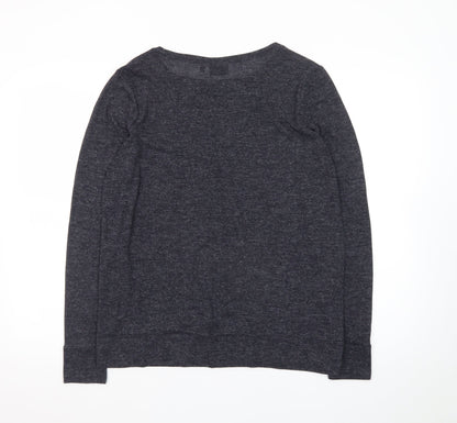 Next Women Grey Long Sleeve Basic Jersey Top Size 12