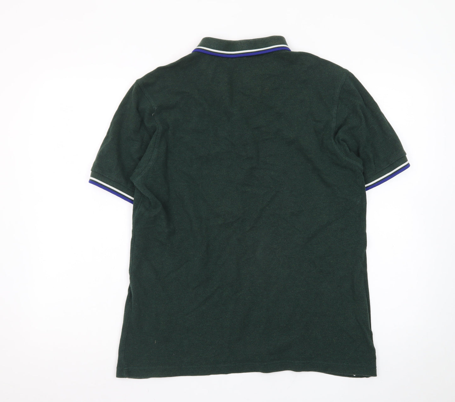Fred Perry Men's Green Cotton Slim Fit Polo Shirt Size L