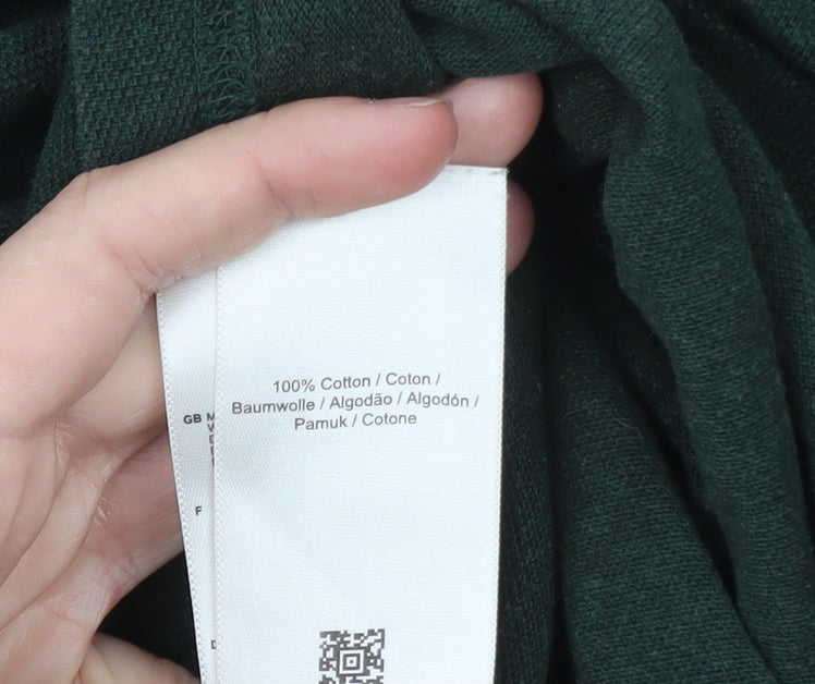 Fred Perry Men's Green Cotton Slim Fit Polo Shirt Size L