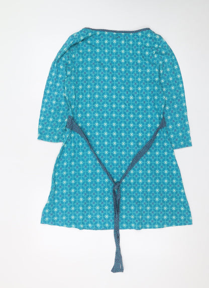 Mudd & Water Women’s Blue Geometric A-Line Cotton Dress Size 12