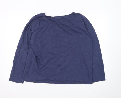 Tu Women’s Blue Snoopy Long Sleeve Pyjama Top Size 18
