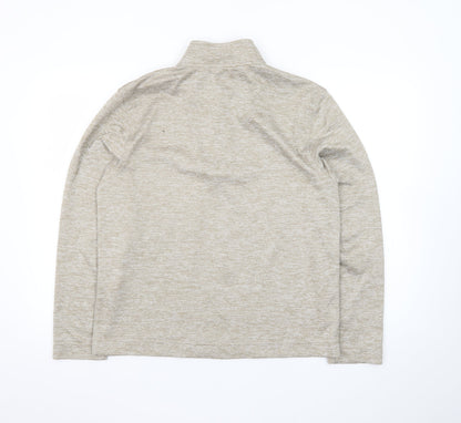 Van Heusen Men’s Beige Classic Fit 1/4 Zip Sweatshirt Size S