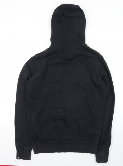 Nike Men's Black S Pullover Hoodie Just Do It Logo Fleece