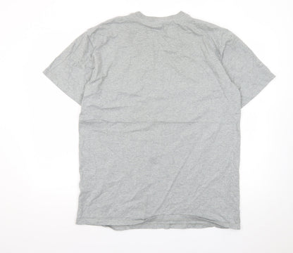 Carhartt Work in Progress Grey Crew Neck T-Shirt Men's Large Cotton