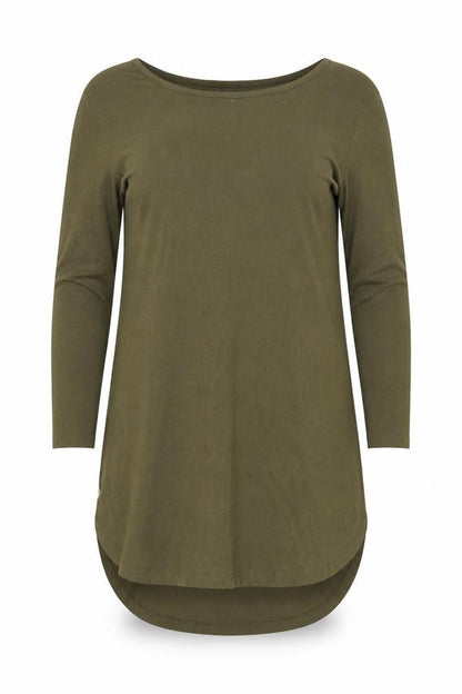 Simply Be Women Green Size 16 3/4 Sleeve Jersey T-Shirt Dress