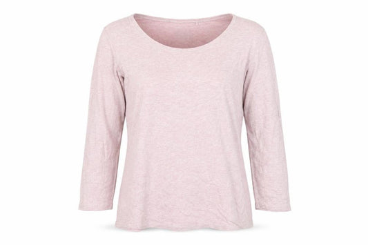FatFace Women Pink 3/4 Sleeve Cotton Basic T-Shirt UK 10