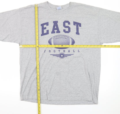Gildan Men's Grey XL Football Sports Graphic T-Shirt