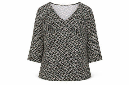 Elementz Women's Multicoloured Floral V-Neck Tunic Blouse XL