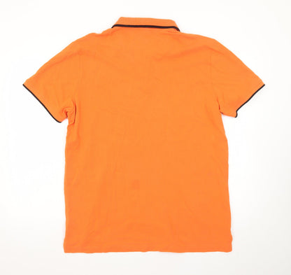 Puma Men's Orange XL Performance Polo Shirt Short Sleeve