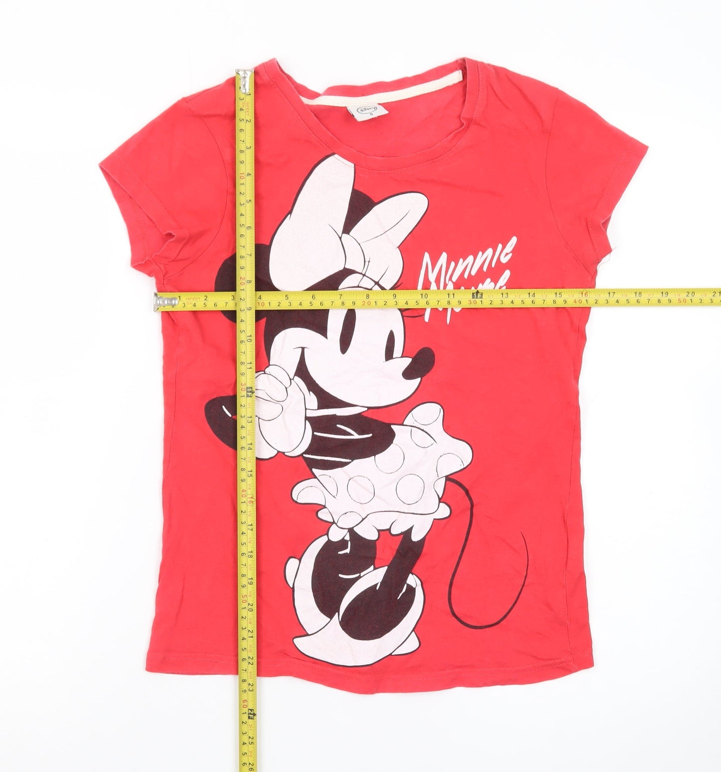 Disney Women’s Red Minnie Mouse Graphic T-Shirt Size S