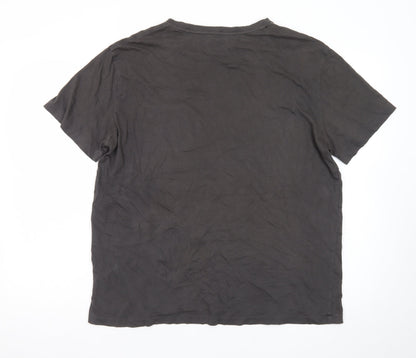 Polo Ralph Lauren Men's Black Cotton Crew Neck Short Sleeve T-Shirt L