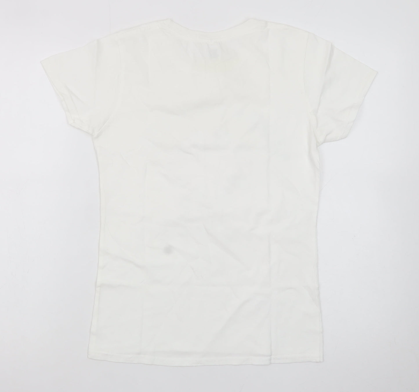 Gildan Women's White Queen's Jubilee 2022 Cotton T-Shirt Size S