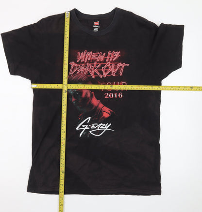 Hanes Men's Black G-Eazy 2016 Tour Graphic Cotton T-Shirt M
