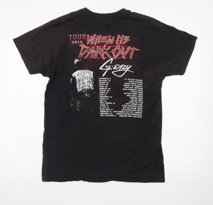 Hanes Men's Black G-Eazy 2016 Tour Graphic Cotton T-Shirt M