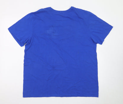 Nike Men's Blue Phillips Mentality Athletic Fit T-Shirt XL