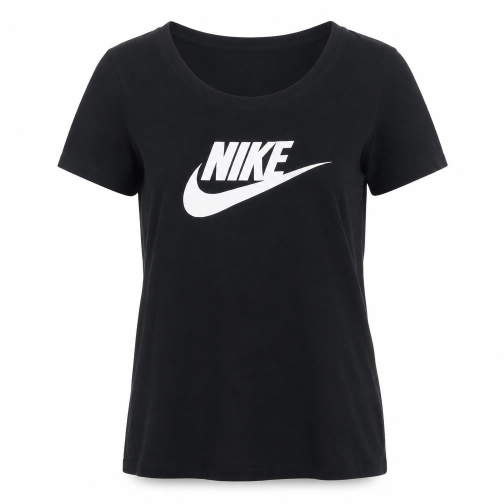 Nike Womens Black Athletic Fit T-Shirt Medium Short Sleeve Sports Tee