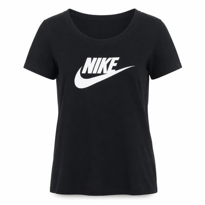 Nike Womens Black Athletic Fit T-Shirt Medium Short Sleeve Sports Tee