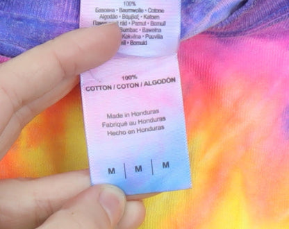 Gildan Men’s Multicoloured Tie-Dye San Francisco Long Sleeve T-Shirt Size M