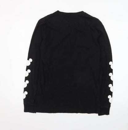 Disney Mickey Mouse Black Long Sleeve Crew Neck T-Shirt Women’s Small