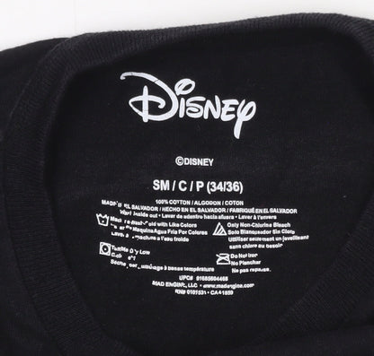 Disney Mickey Mouse Black Long Sleeve Crew Neck T-Shirt Women’s Small