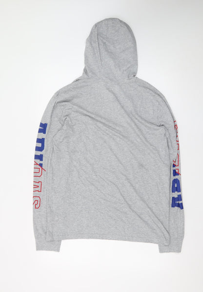 Adidas Men's Grey XL Pullover Hoodie Logo Long Sleeve Sportswear