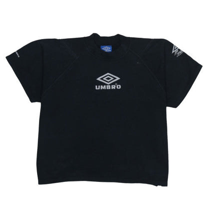 Umbro Mens Black XL Crew Neck Short Sleeve Sports T-Shirt