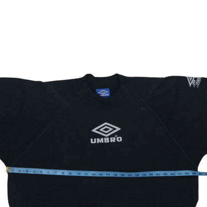 Umbro Mens Black XL Crew Neck Short Sleeve Sports T-Shirt