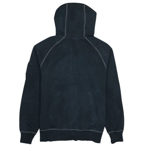 Nike Men's Blue Full Zip Hoodie Size M Cotton Blend