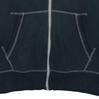 Nike Men's Blue Full Zip Hoodie Size M Cotton Blend
